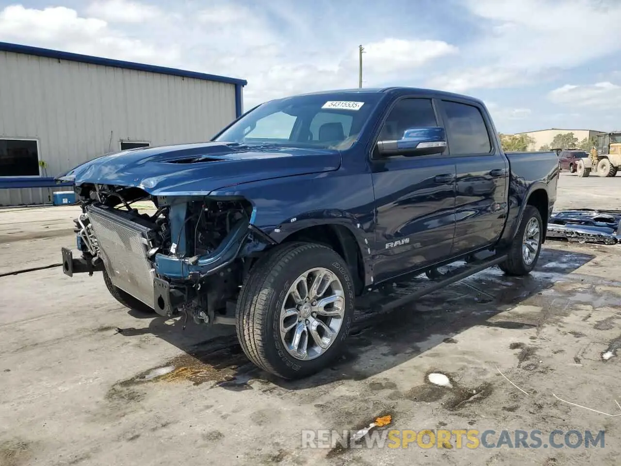 1 Photograph of a damaged car 1C6RREJT0NN291572 RAM 1500 2022
