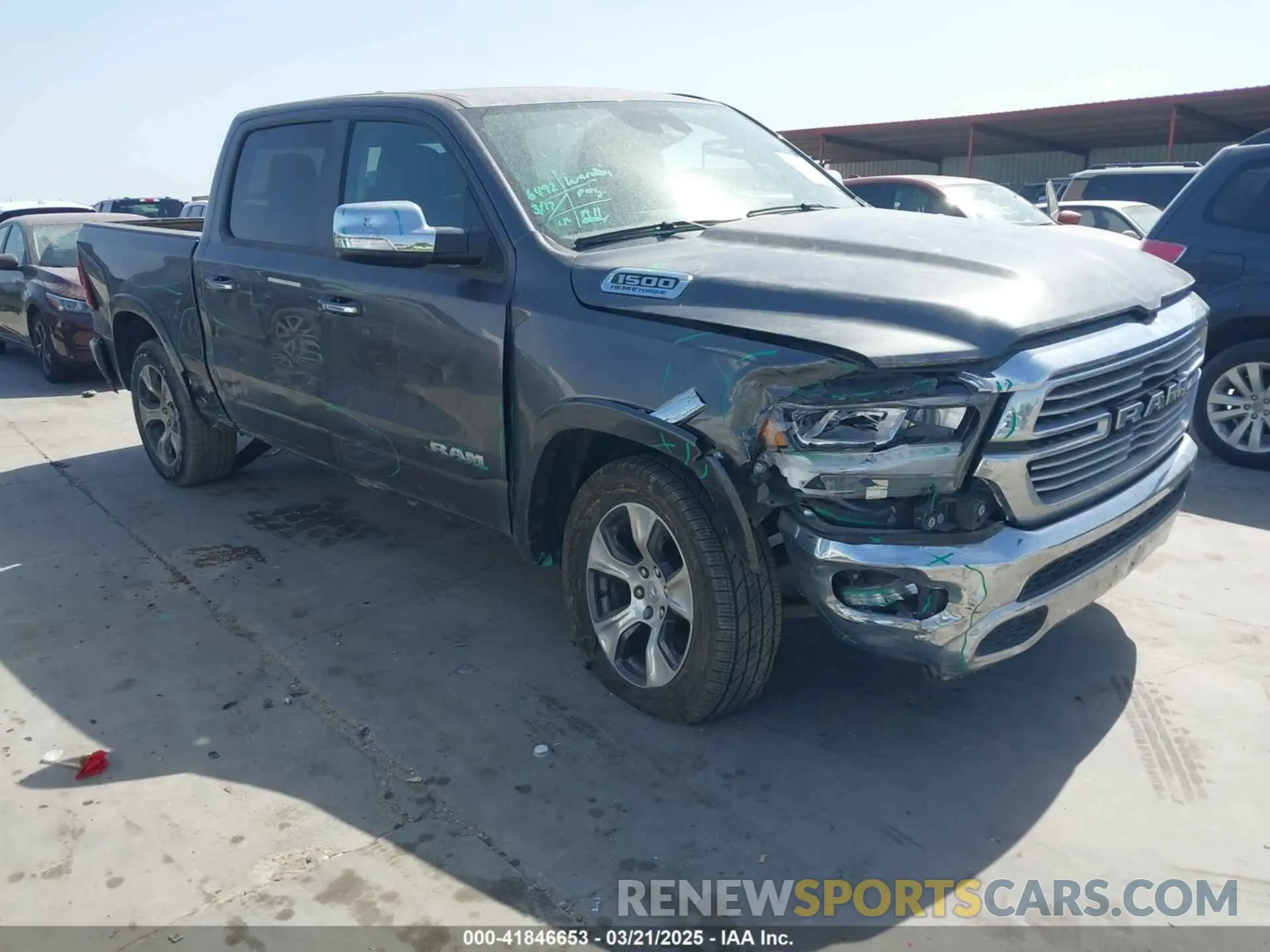 1 Photograph of a damaged car 1C6RREJT1NN393446 RAM 1500 2022