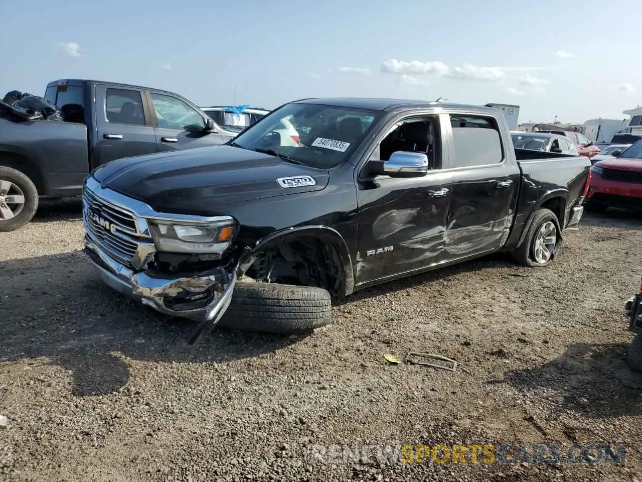 1 Photograph of a damaged car 1C6RREJT4NN291381 RAM 1500 2022