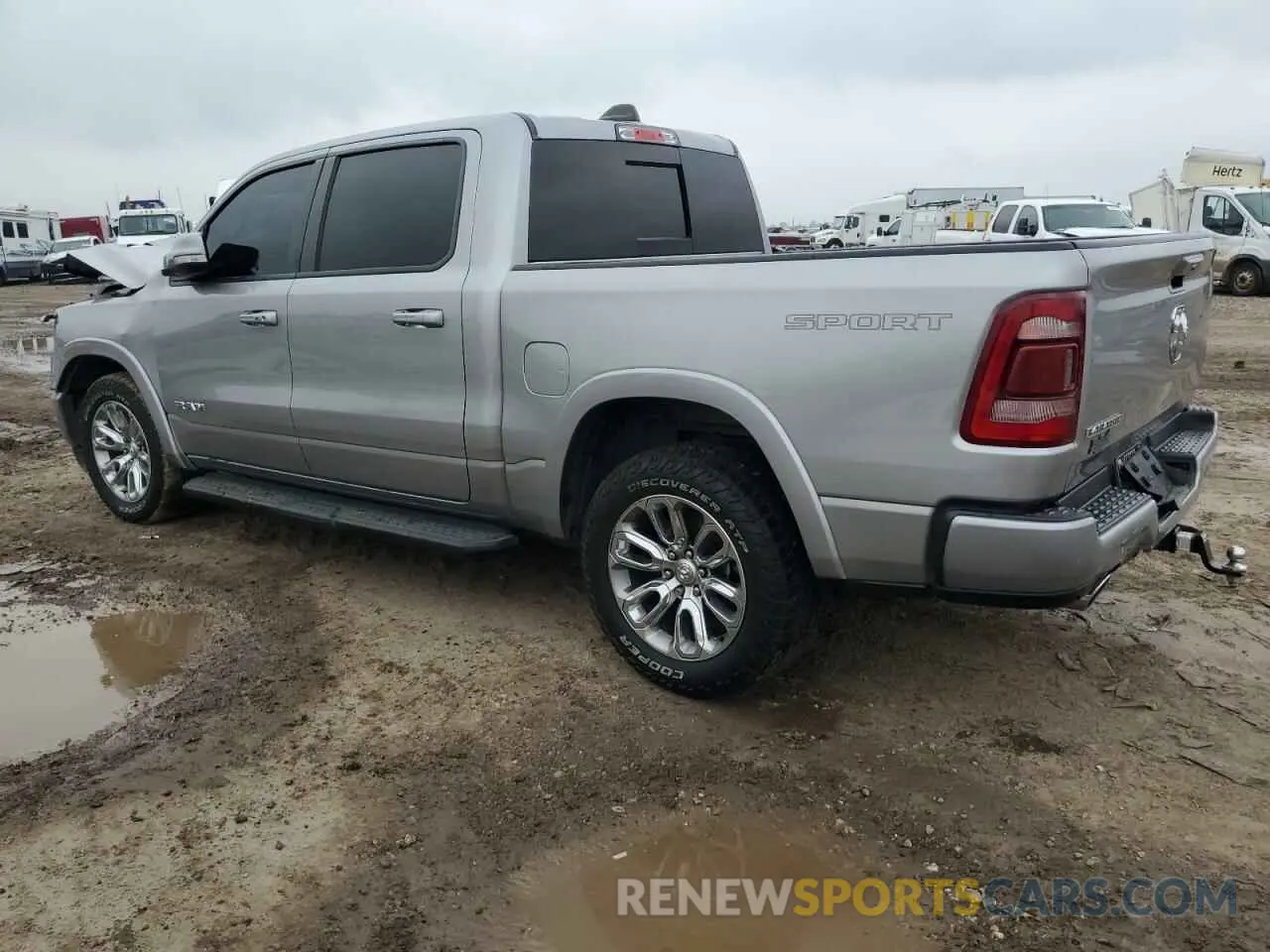 2 Photograph of a damaged car 1C6RREJT5NN292376 RAM 1500 2022