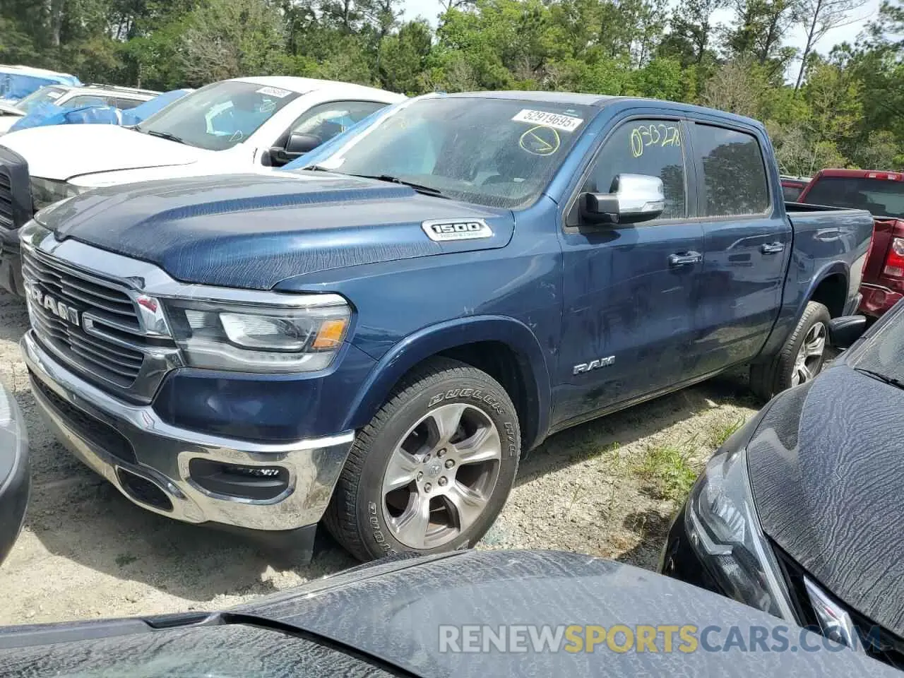 1 Photograph of a damaged car 1C6RREJT9NN219799 RAM 1500 2022