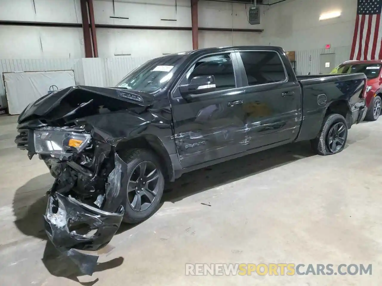 1 Photograph of a damaged car 1C6RREMT0NN393921 RAM 1500 2022