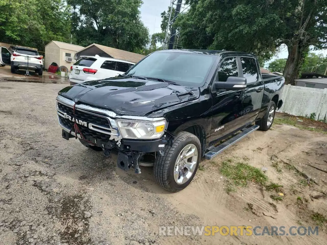 2 Photograph of a damaged car 1C6RREMT2NN292654 RAM 1500 2022