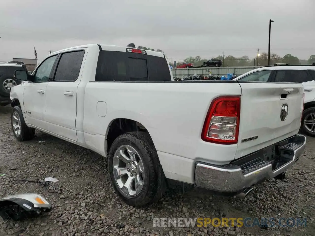 2 Photograph of a damaged car 1C6RREMT7NN416028 RAM 1500 2022