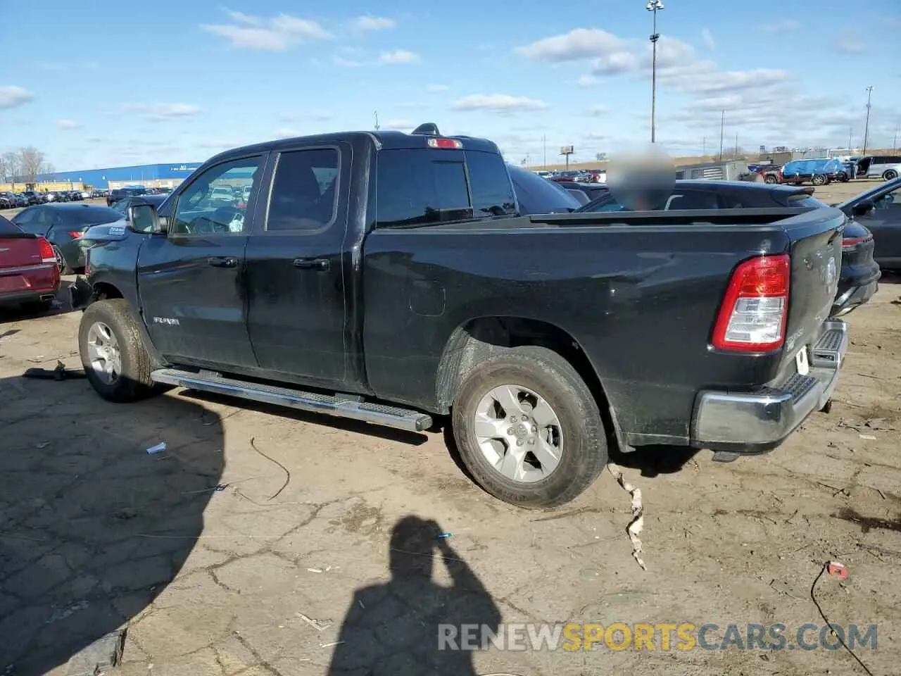 2 Photograph of a damaged car 1C6RRFBG6NN293365 RAM 1500 2022