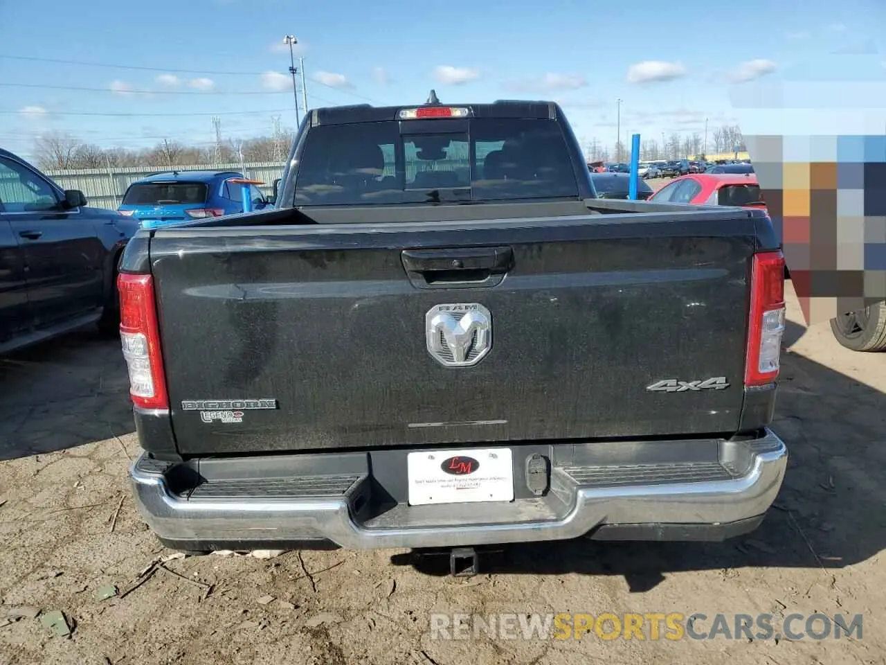 6 Photograph of a damaged car 1C6RRFBG6NN293365 RAM 1500 2022