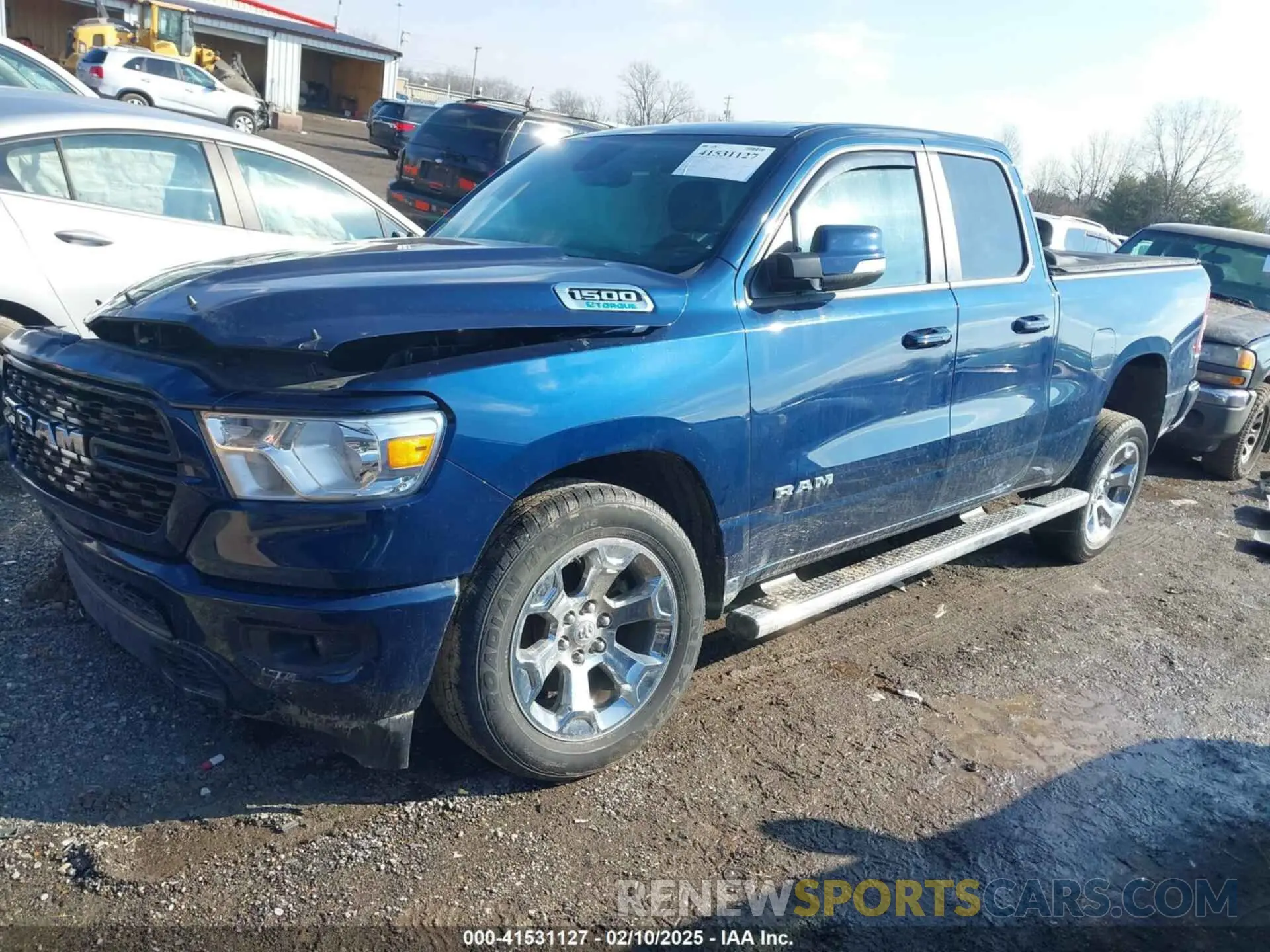 2 Photograph of a damaged car 1C6RRFBG7NN423072 RAM 1500 2022