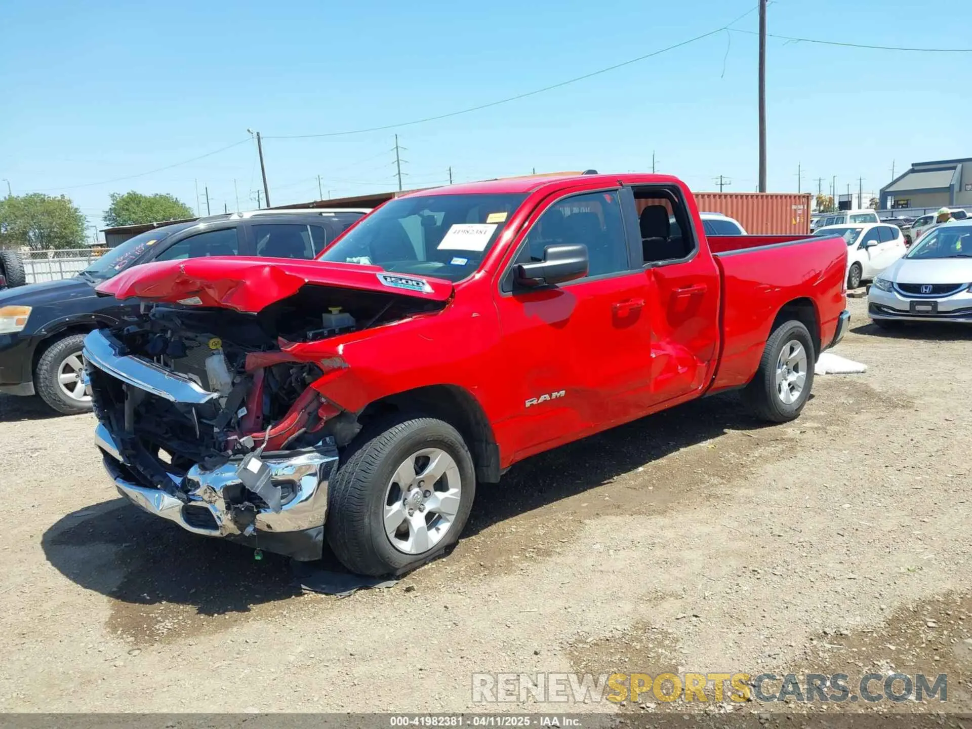 2 Photograph of a damaged car 1C6RRFBG9NN278777 RAM 1500 2022