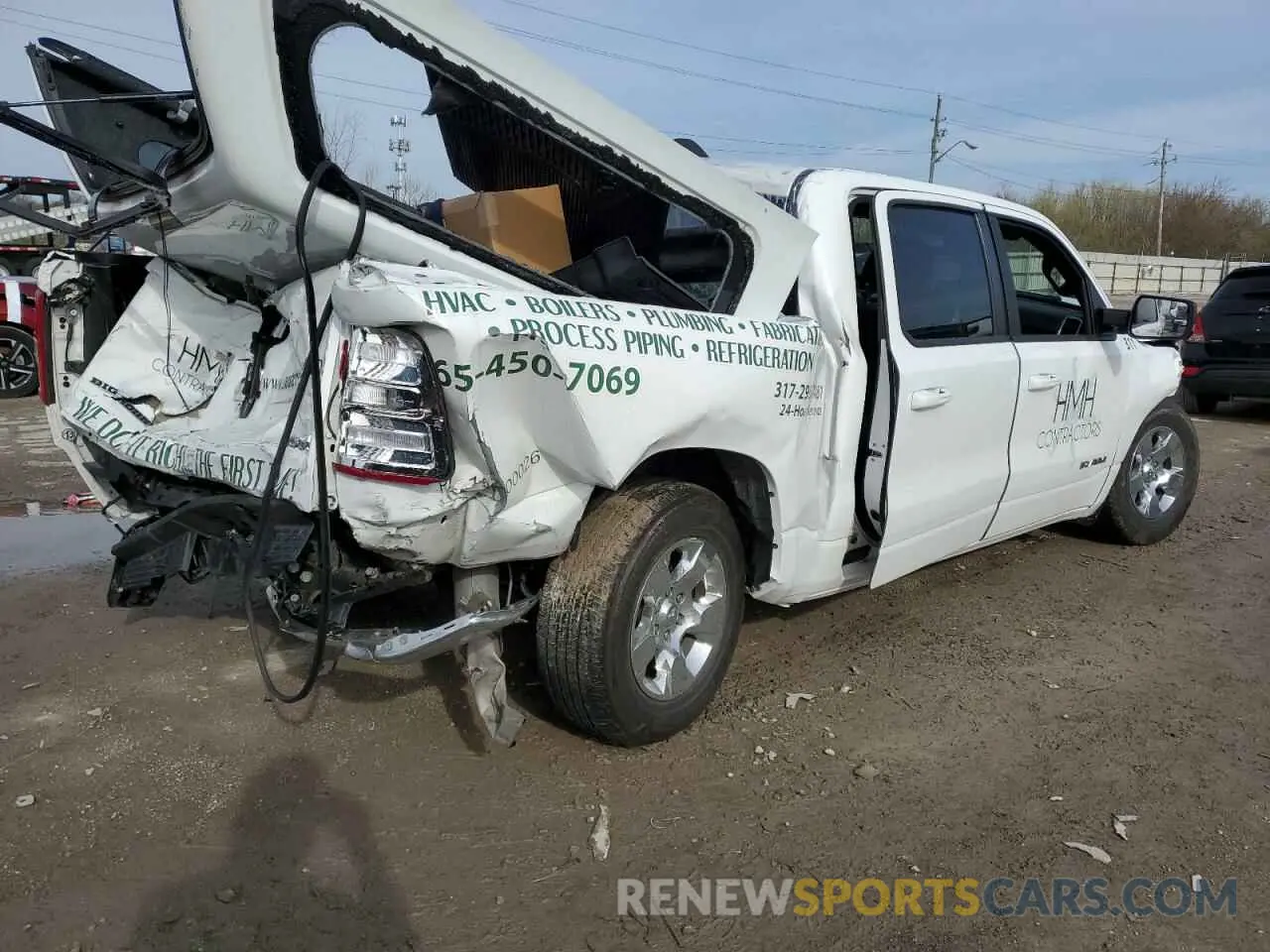 3 Photograph of a damaged car 1C6RRFFG1NN179347 RAM 1500 2022
