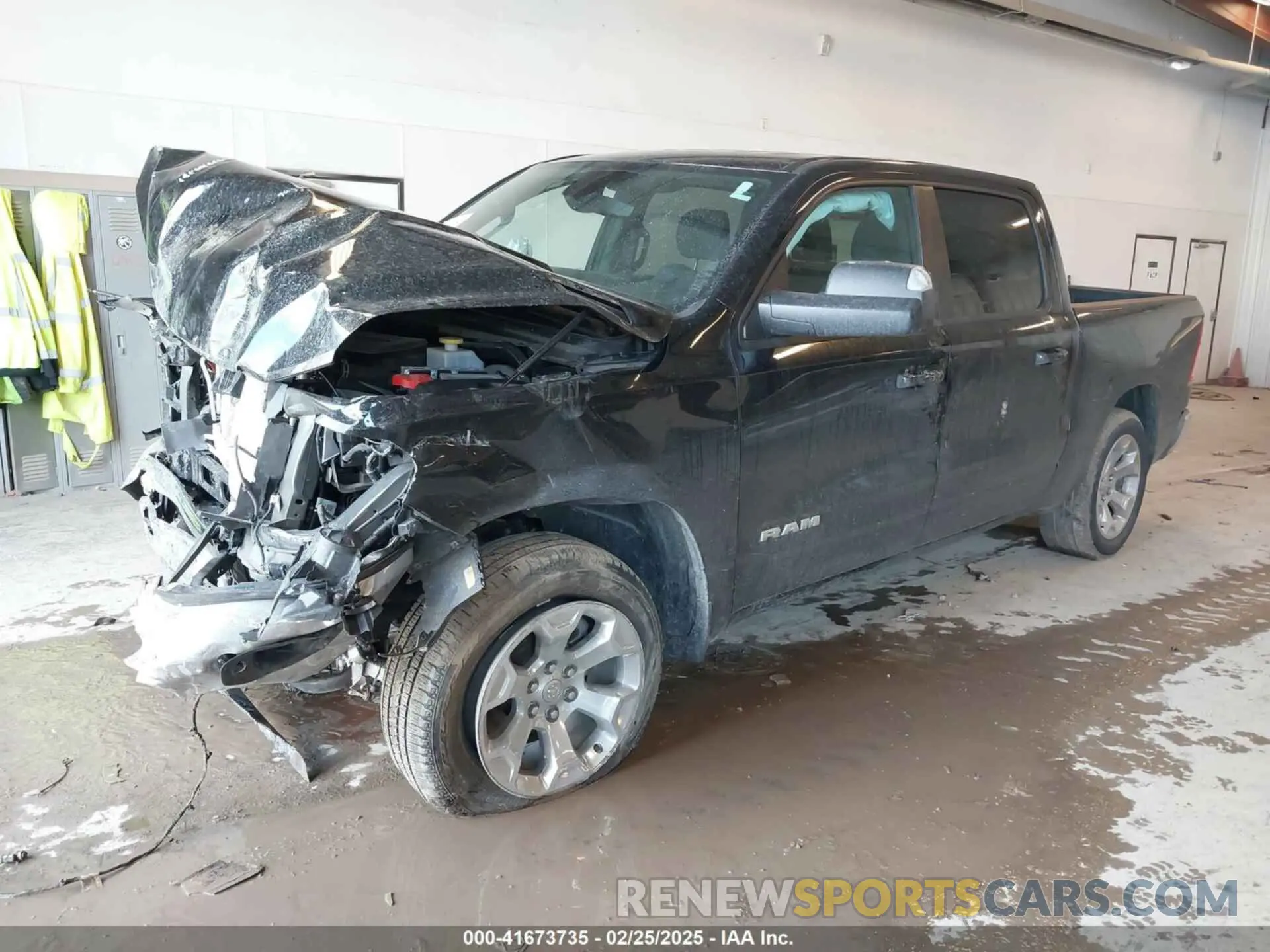 2 Photograph of a damaged car 1C6RRFFG3NN345917 RAM 1500 2022