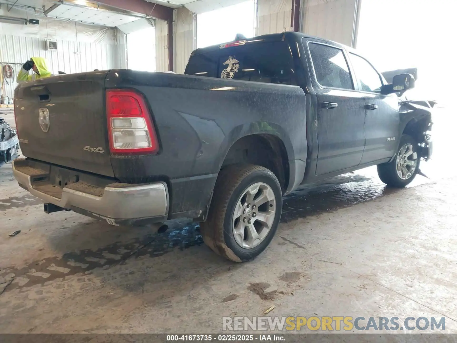 4 Photograph of a damaged car 1C6RRFFG3NN345917 RAM 1500 2022