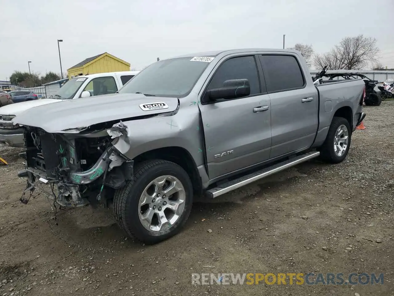 1 Photograph of a damaged car 1C6RRFFG4NN347904 RAM 1500 2022