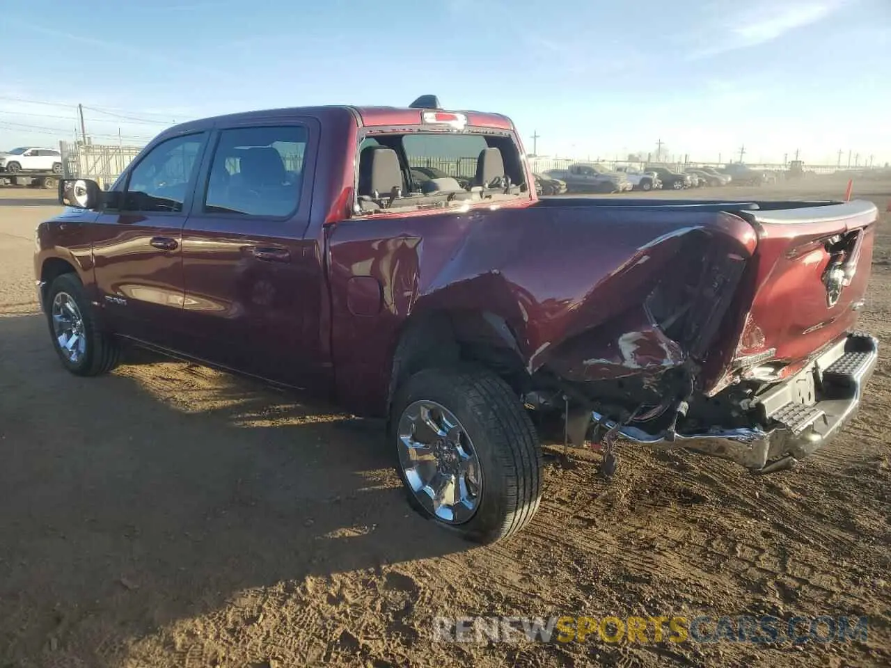 2 Photograph of a damaged car 1C6RRFFG4NN412279 RAM 1500 2022