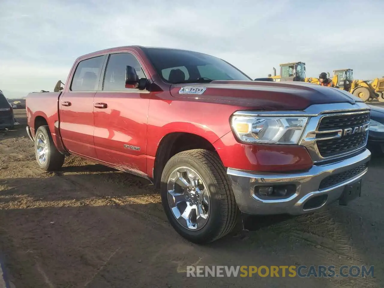 4 Photograph of a damaged car 1C6RRFFG4NN412279 RAM 1500 2022