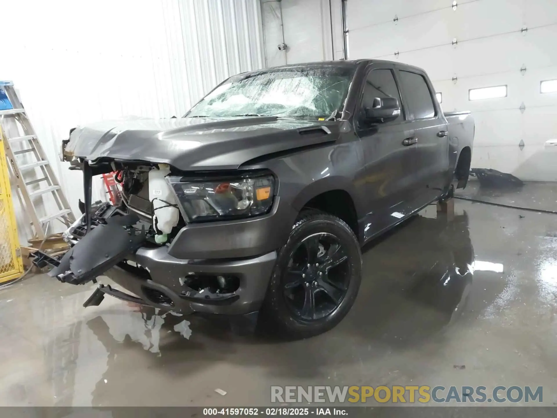 2 Photograph of a damaged car 1C6RRFFG6NN225710 RAM 1500 2022
