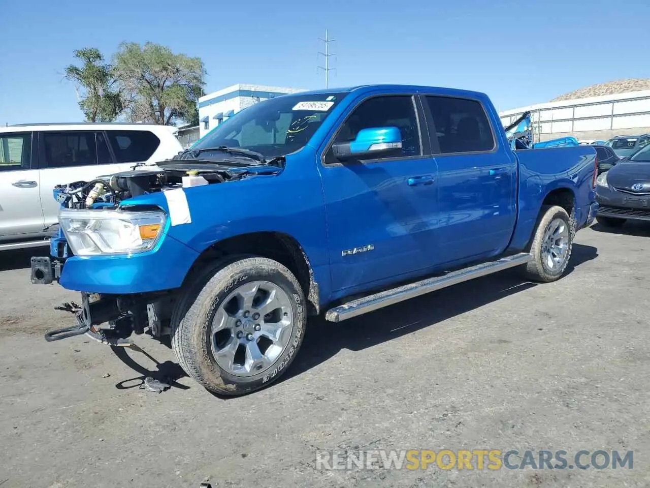 1 Photograph of a damaged car 1C6RRFFG7NN419002 RAM 1500 2022