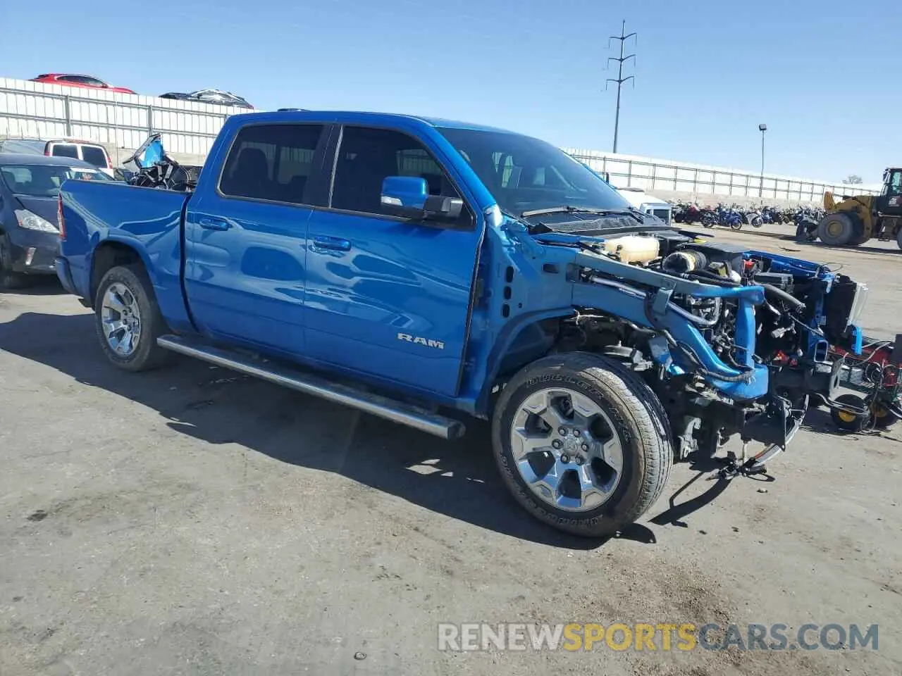4 Photograph of a damaged car 1C6RRFFG7NN419002 RAM 1500 2022