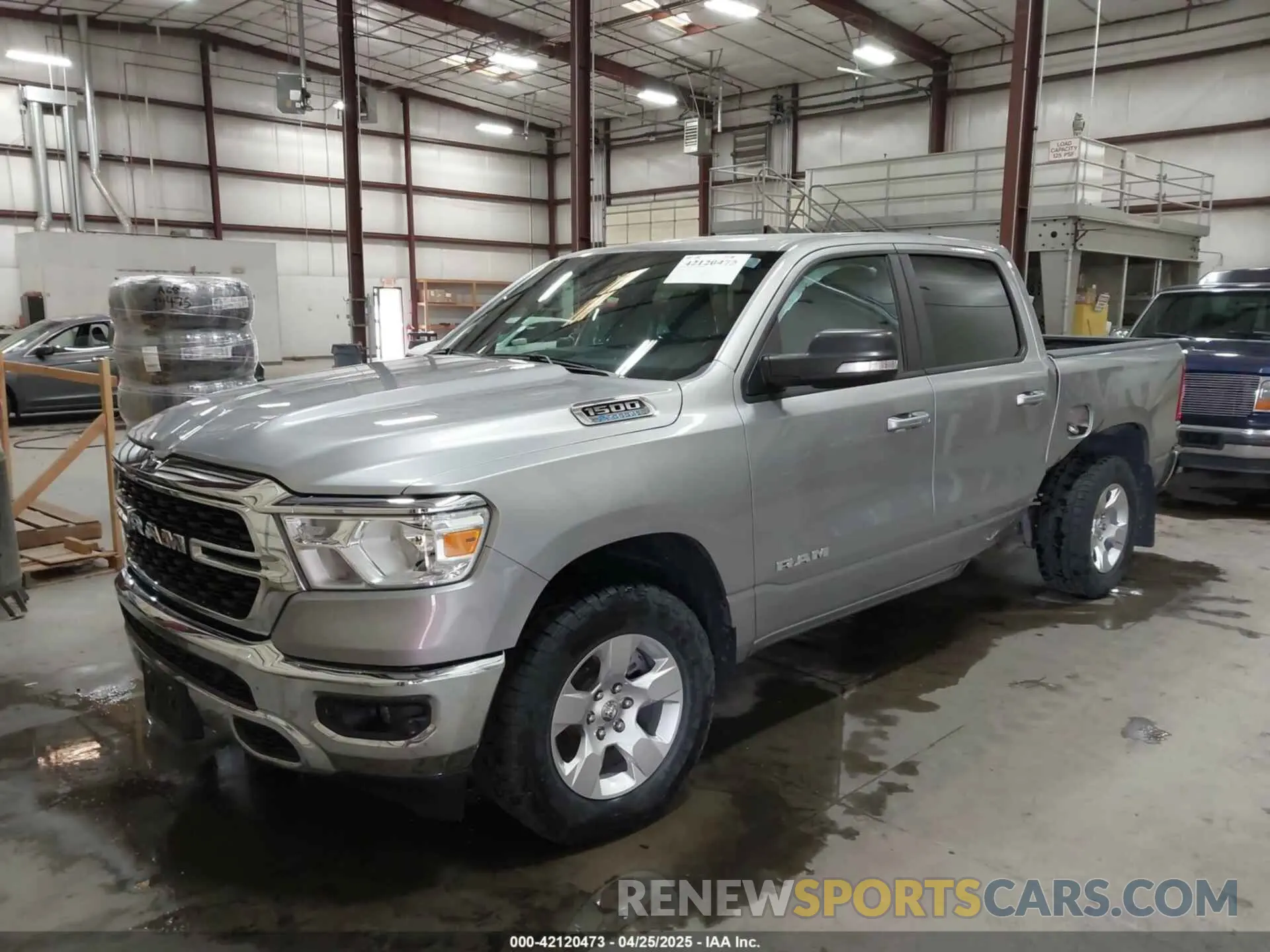 2 Photograph of a damaged car 1C6RRFFG8NN298125 RAM 1500 2022
