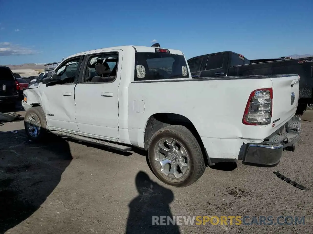 2 Photograph of a damaged car 1C6RRFFG8NN457385 RAM 1500 2022