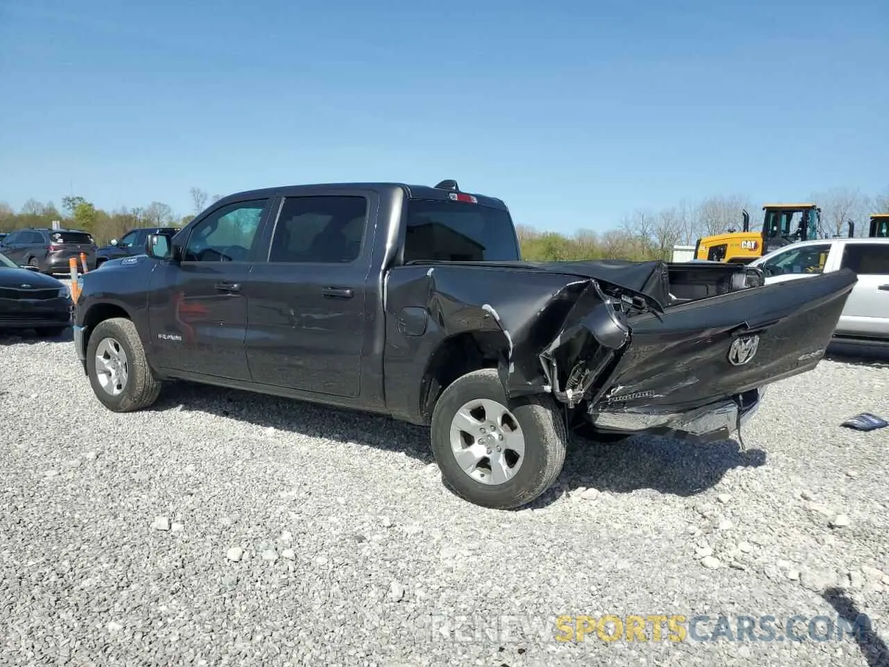 2 Photograph of a damaged car 1C6RRFFGXNN233292 RAM 1500 2022