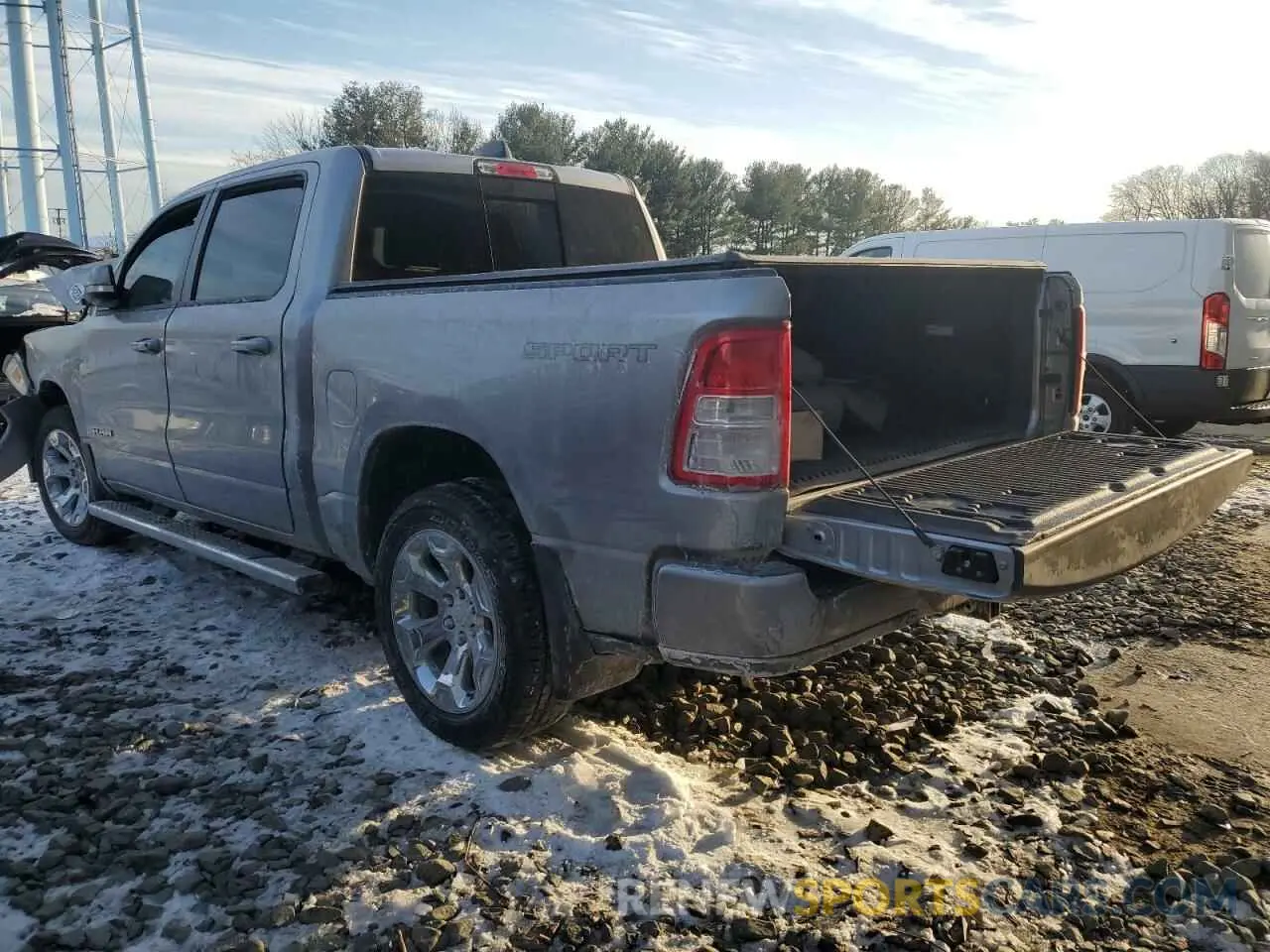 2 Photograph of a damaged car 1C6RRFFGXNN390837 RAM 1500 2022