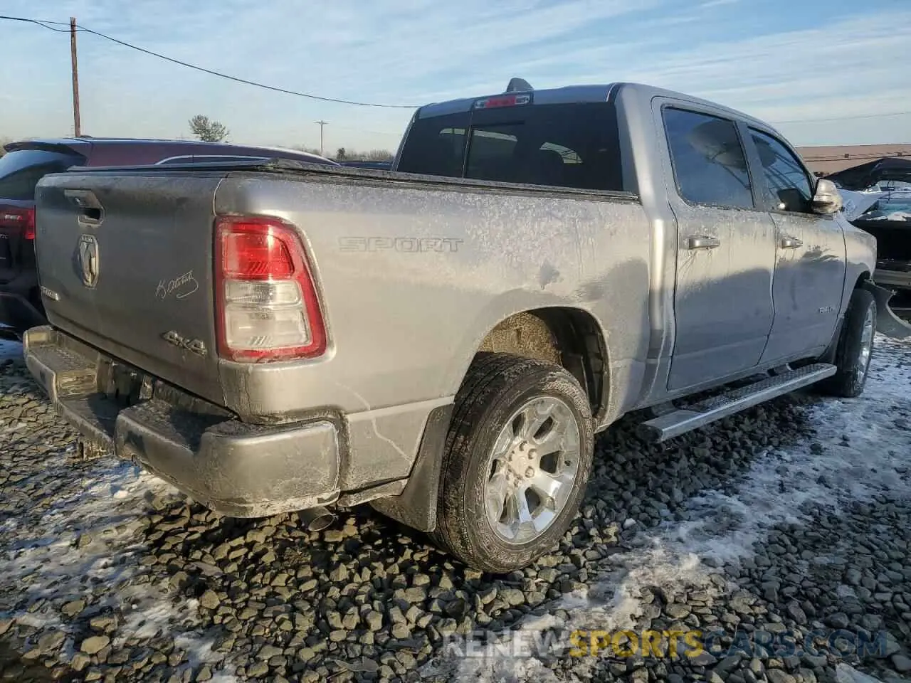 3 Photograph of a damaged car 1C6RRFFGXNN390837 RAM 1500 2022