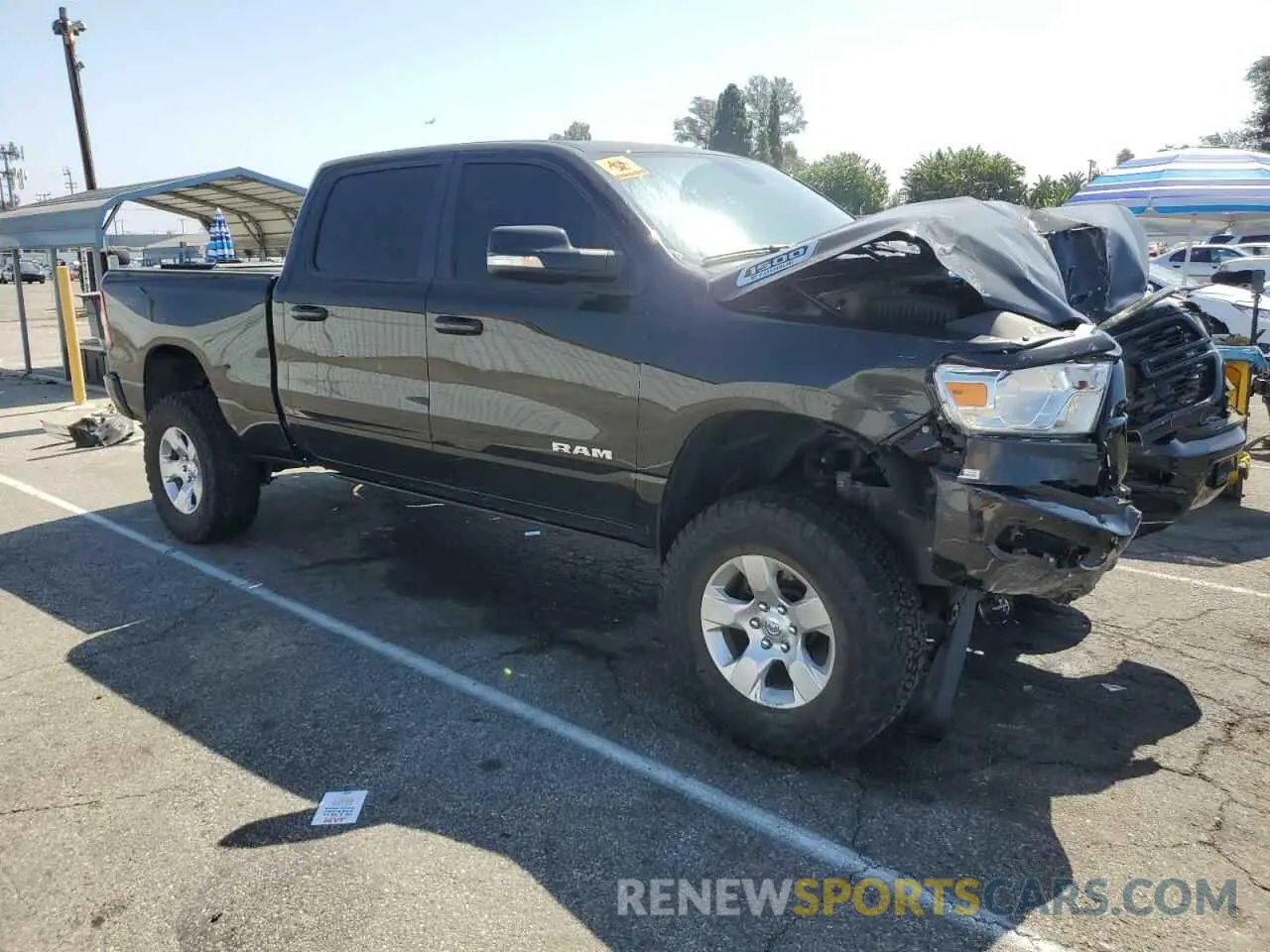 4 Photograph of a damaged car 1C6RRFMG7NN441178 RAM 1500 2022