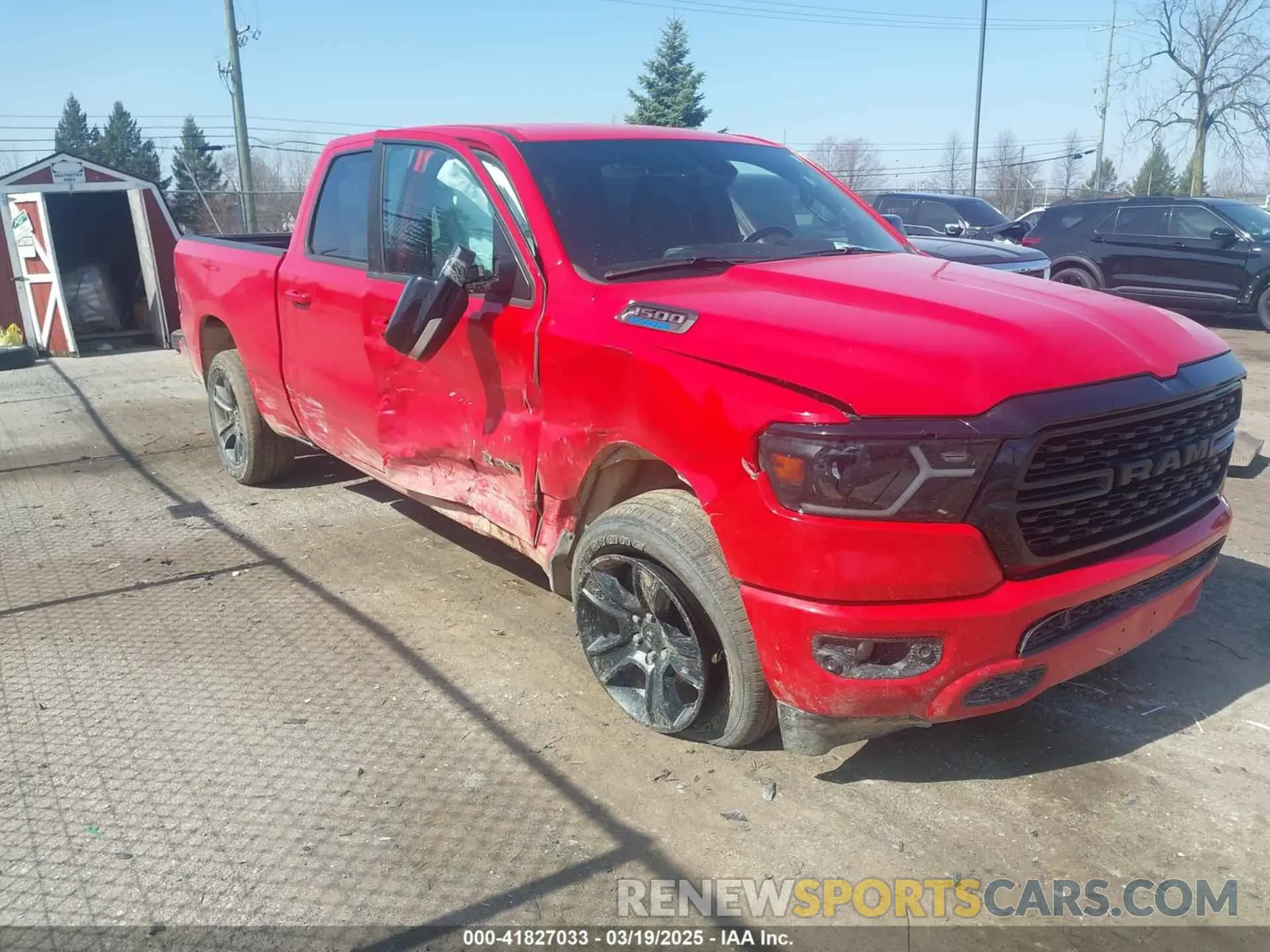 1 Photograph of a damaged car 1C6RRFMG9NN430313 RAM 1500 2022