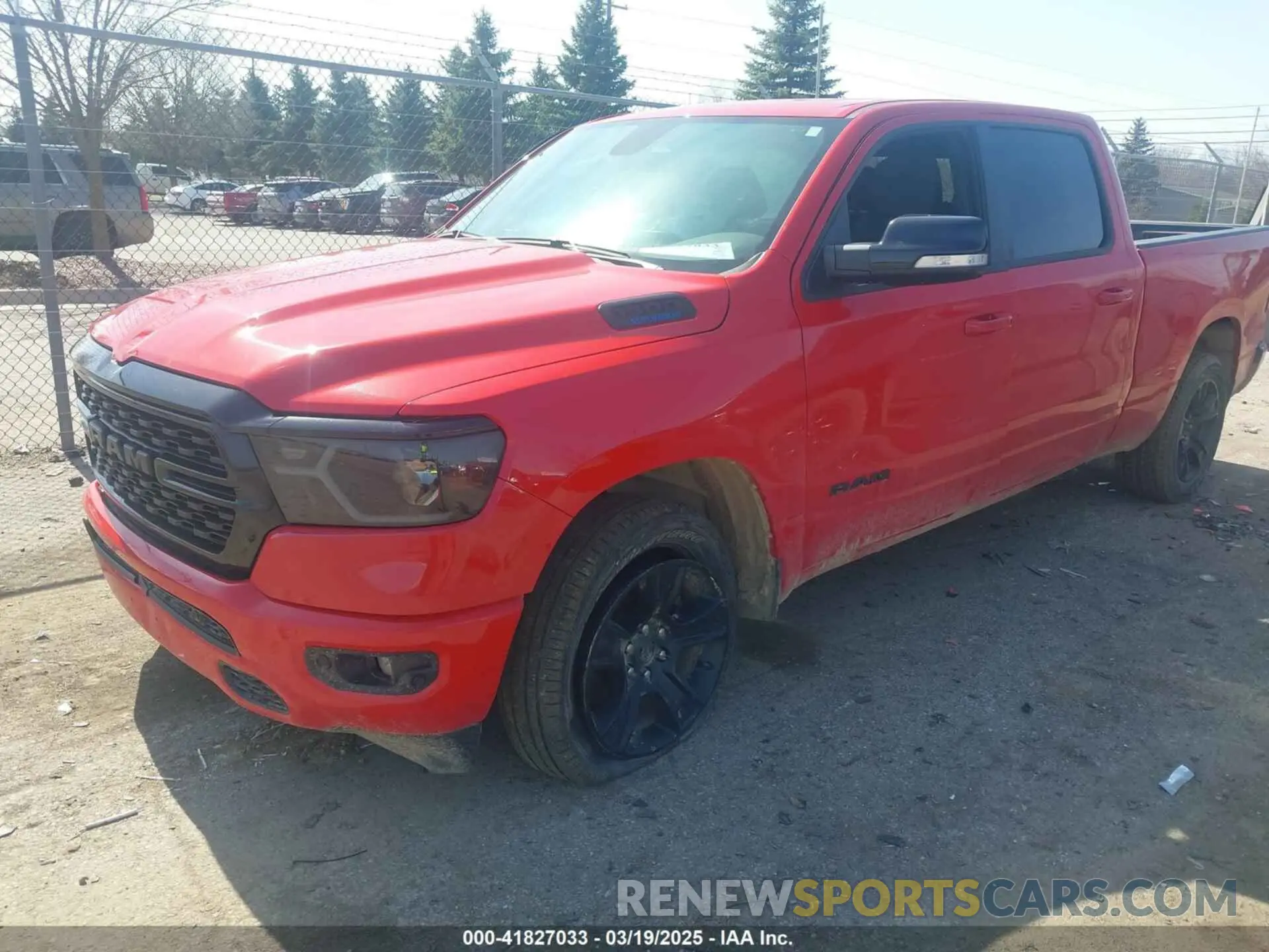 2 Photograph of a damaged car 1C6RRFMG9NN430313 RAM 1500 2022