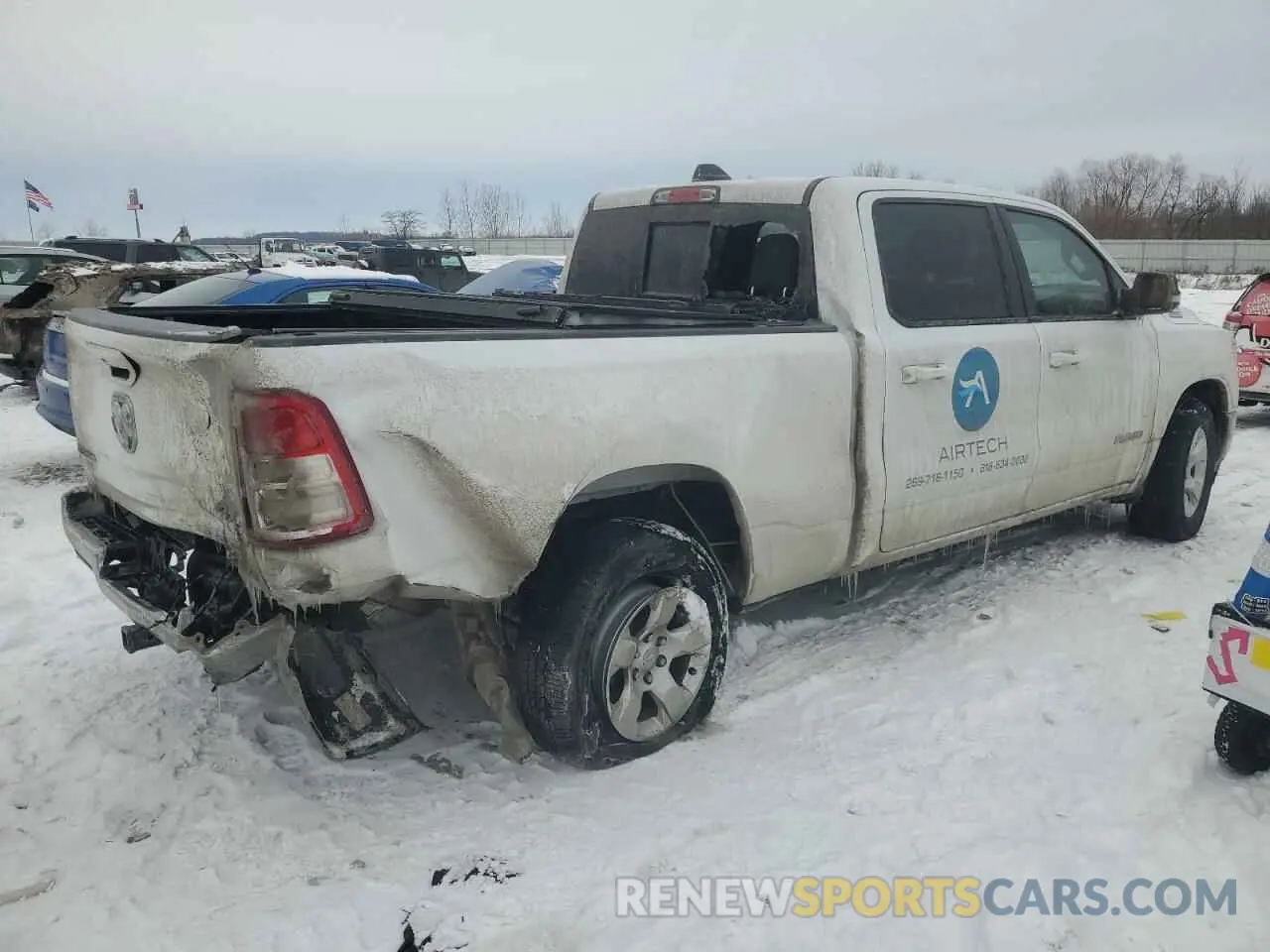 3 Photograph of a damaged car 1C6RRFMGXNN474532 RAM 1500 2022