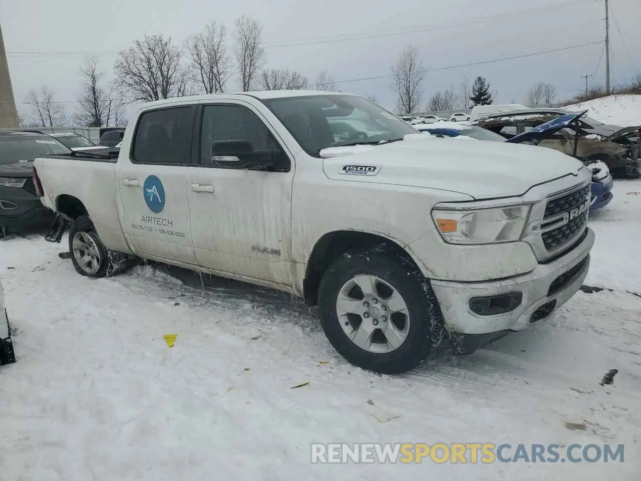 4 Photograph of a damaged car 1C6RRFMGXNN474532 RAM 1500 2022