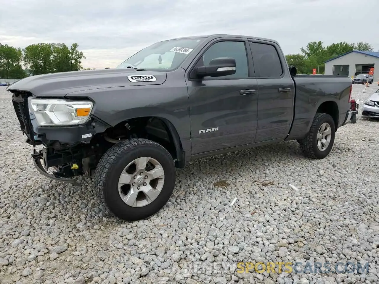 1 Photograph of a damaged car 1C6SRFBT1NN161404 RAM 1500 2022