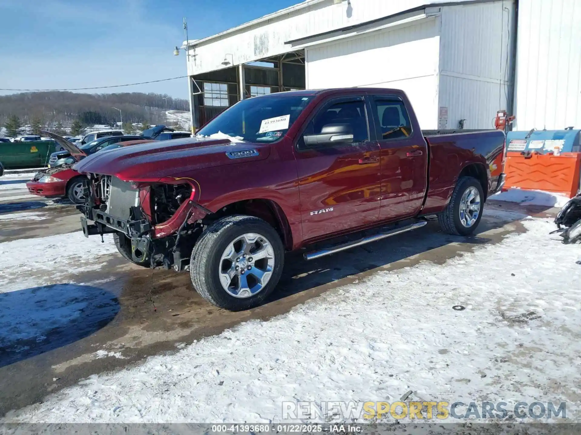 2 Photograph of a damaged car 1C6SRFBT1NN343877 RAM 1500 2022