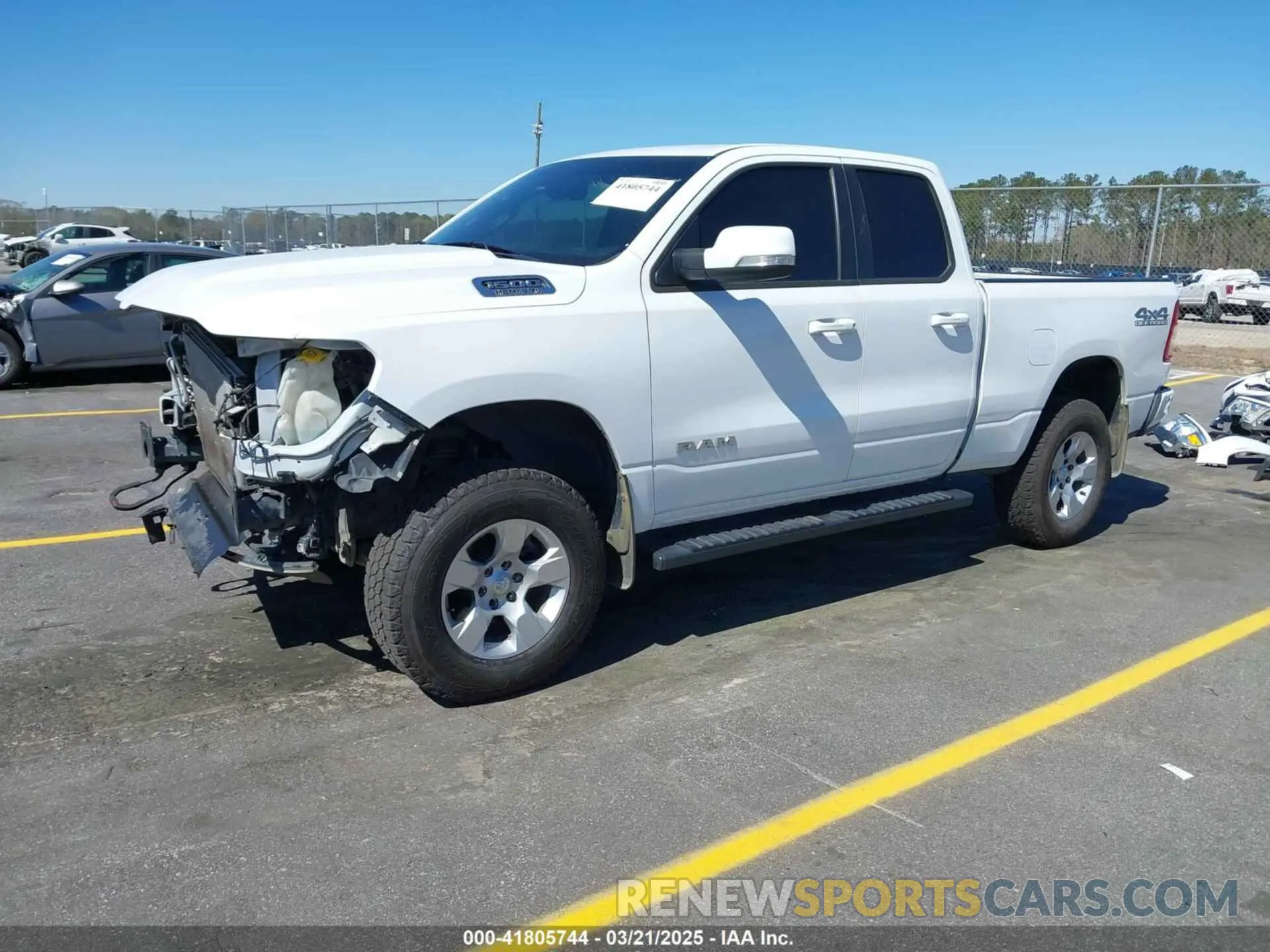 2 Photograph of a damaged car 1C6SRFBT1NN389824 RAM 1500 2022
