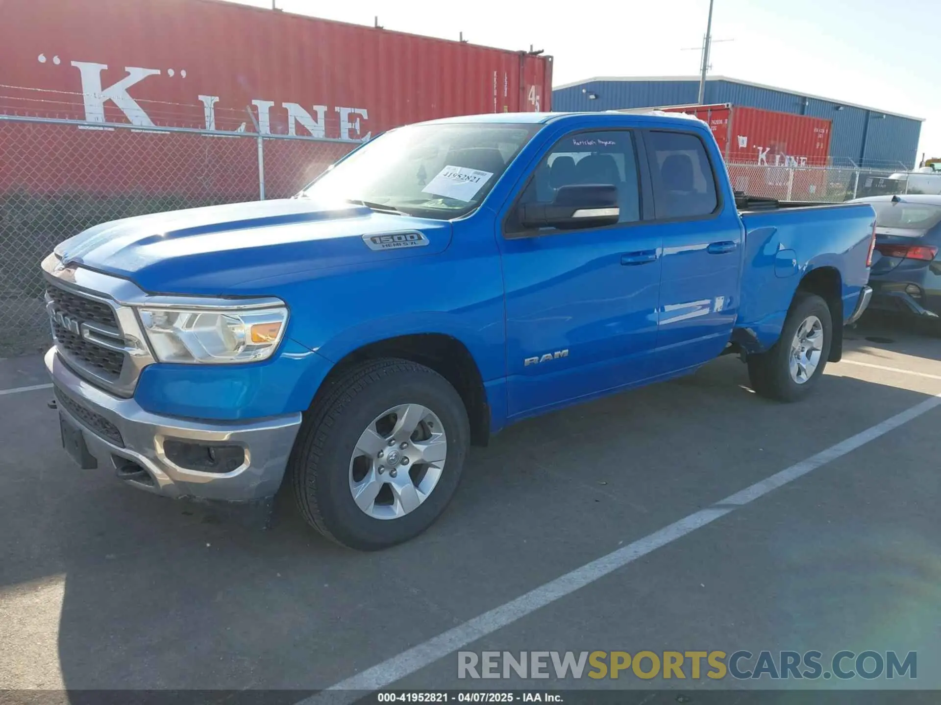 2 Photograph of a damaged car 1C6SRFBT3NN162845 RAM 1500 2022