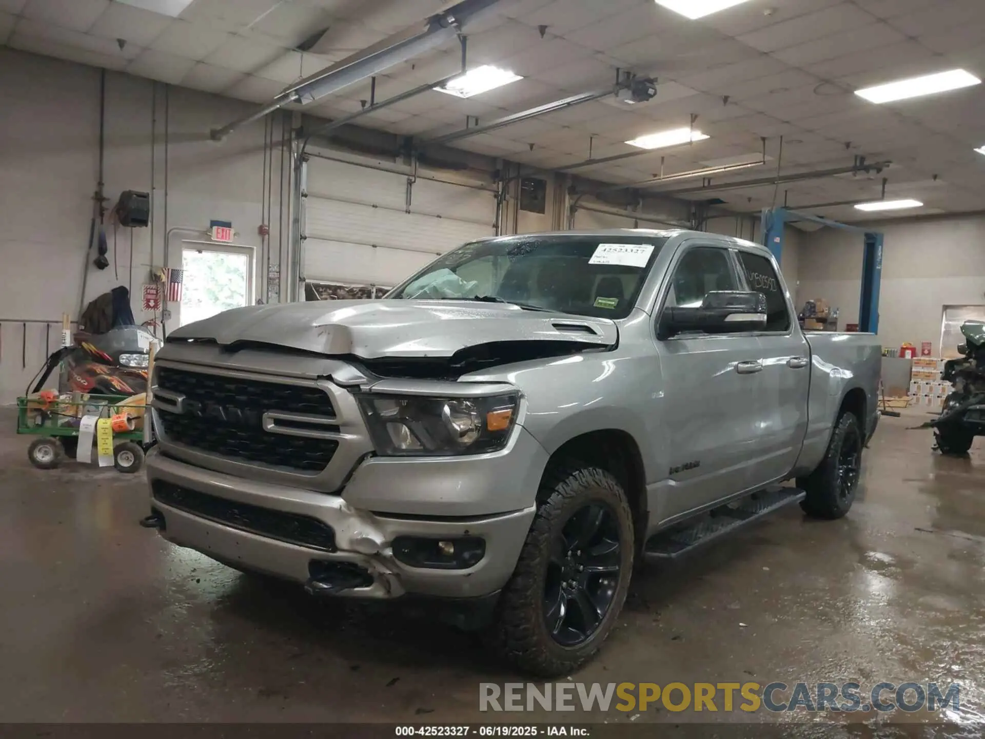 2 Photograph of a damaged car 1C6SRFBT4NN164801 RAM 1500 2022