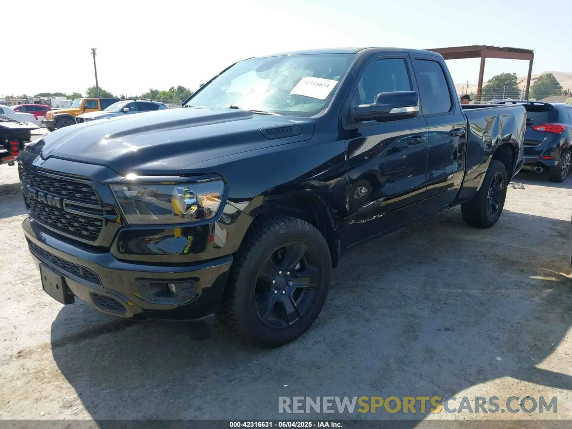 2 Photograph of a damaged car 1C6SRFBT4NN326944 RAM 1500 2022