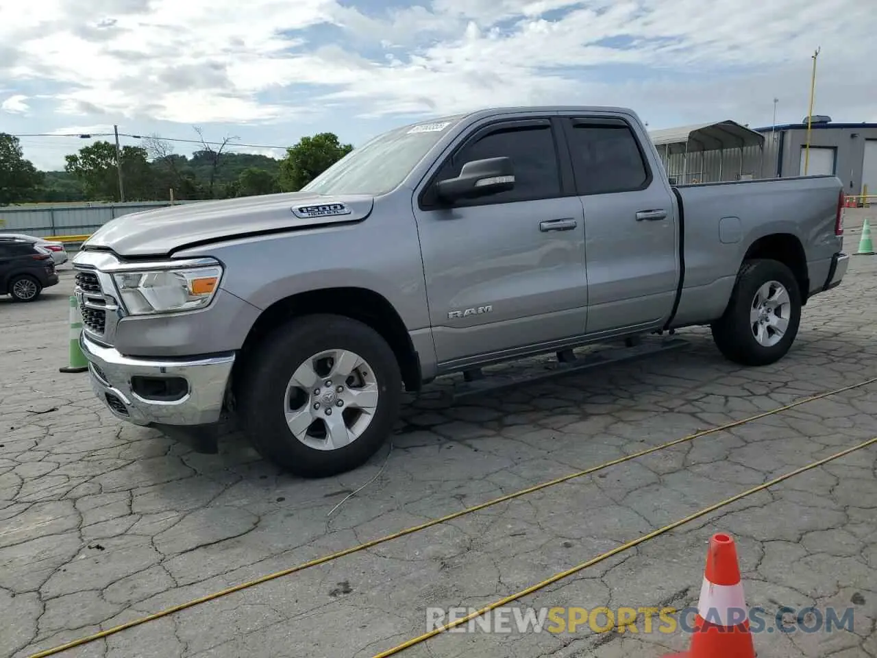 1 Photograph of a damaged car 1C6SRFBT4NN327673 RAM 1500 2022