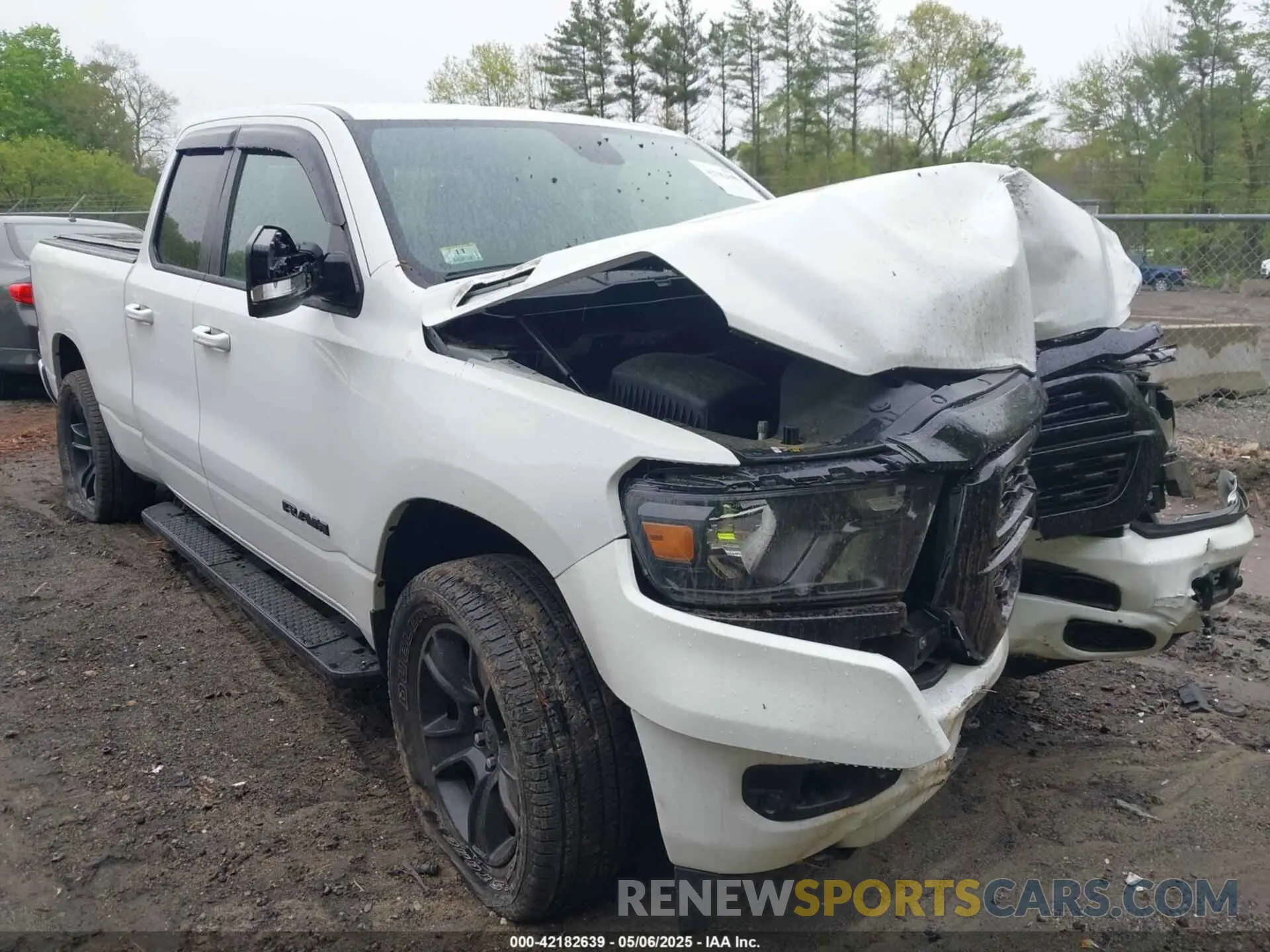 1 Photograph of a damaged car 1C6SRFBT4NN445190 RAM 1500 2022