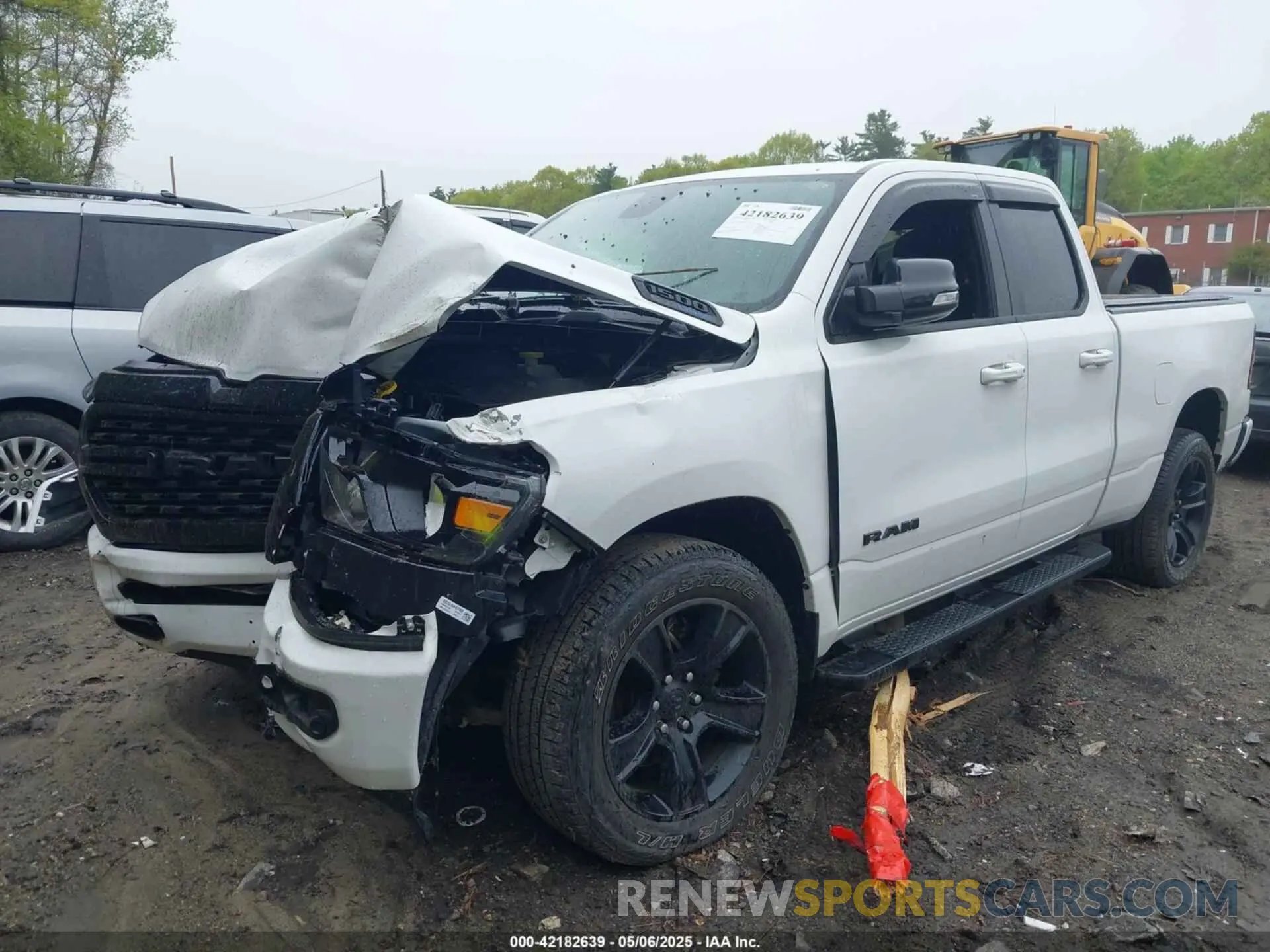 2 Photograph of a damaged car 1C6SRFBT4NN445190 RAM 1500 2022