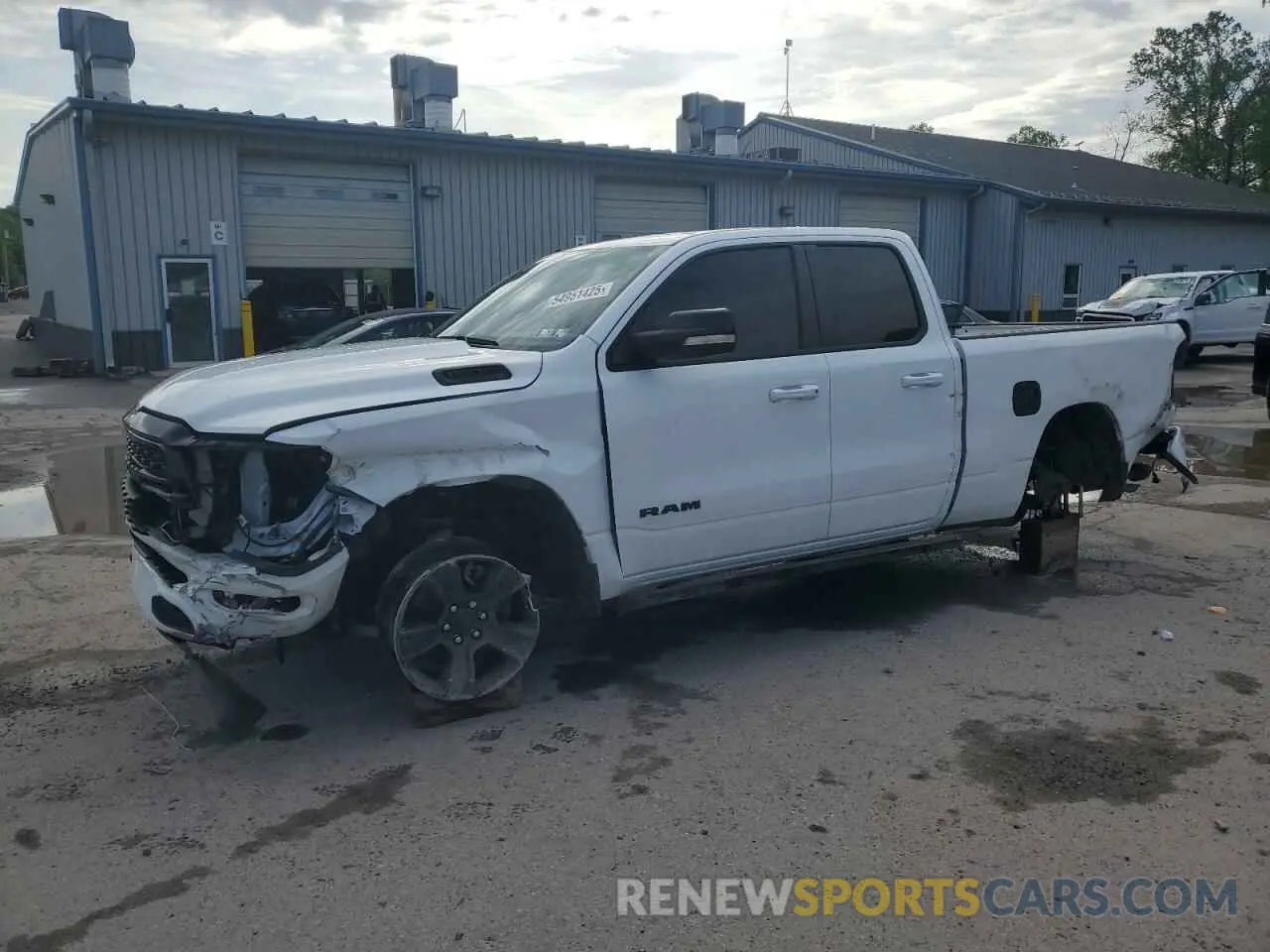 1 Photograph of a damaged car 1C6SRFBT6NN117916 RAM 1500 2022