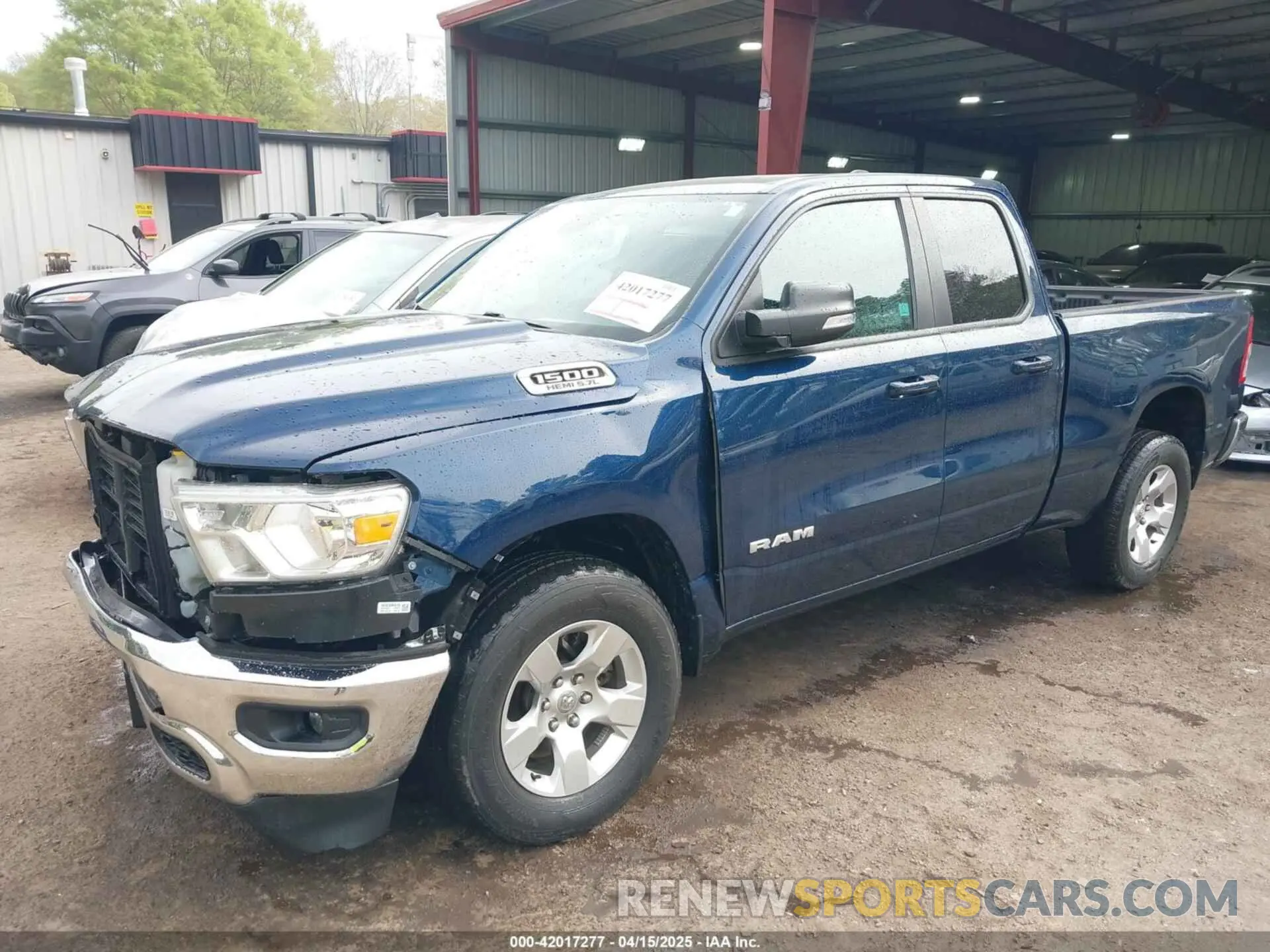 2 Photograph of a damaged car 1C6SRFBT7NN180040 RAM 1500 2022