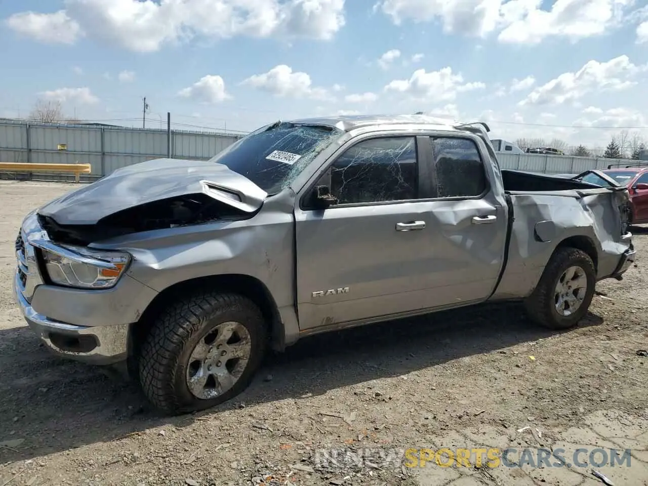 1 Photograph of a damaged car 1C6SRFBT7NN225008 RAM 1500 2022