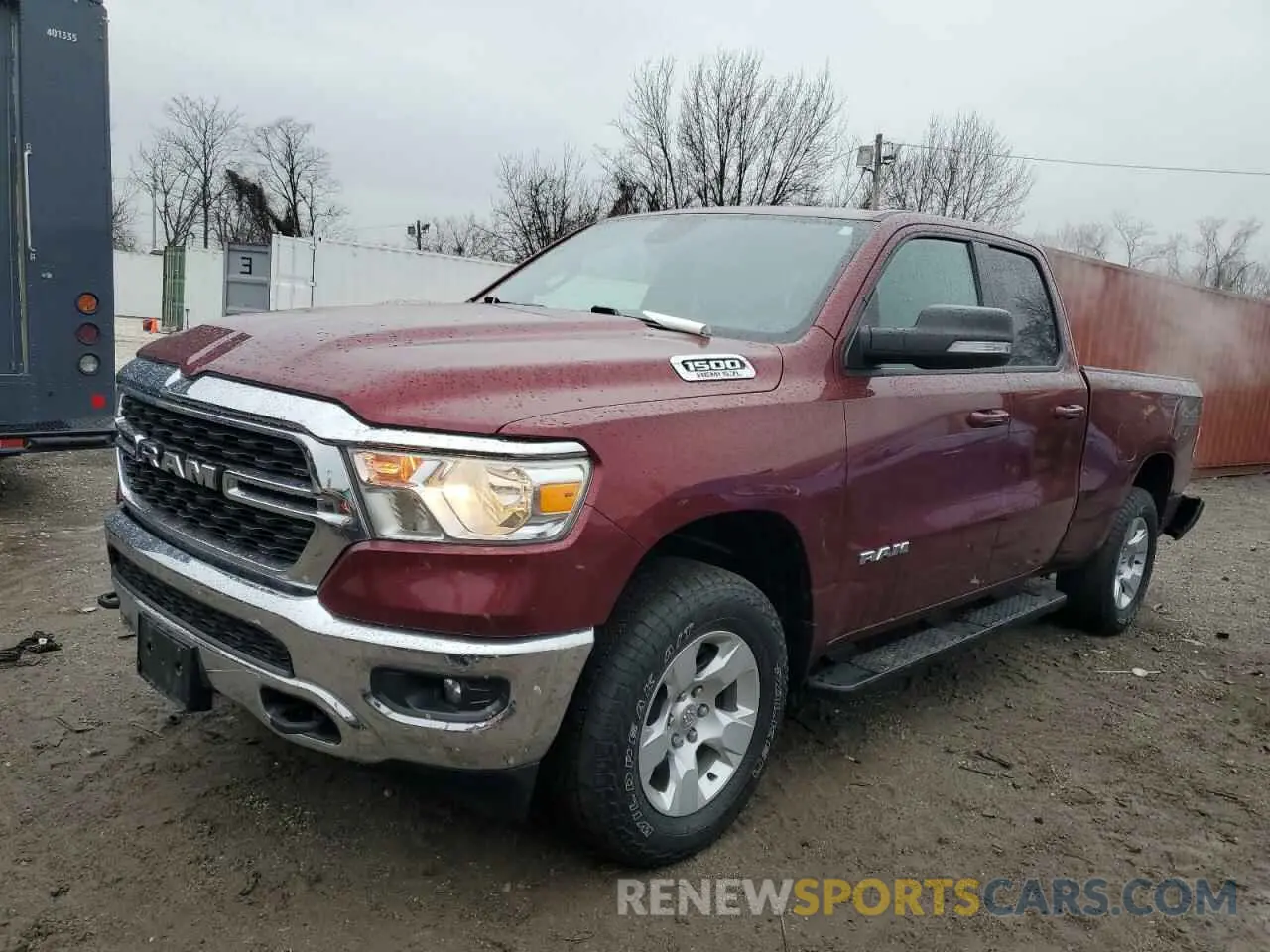 1 Photograph of a damaged car 1C6SRFBT8NN134166 RAM 1500 2022