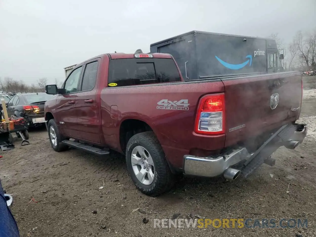 2 Photograph of a damaged car 1C6SRFBT8NN134166 RAM 1500 2022
