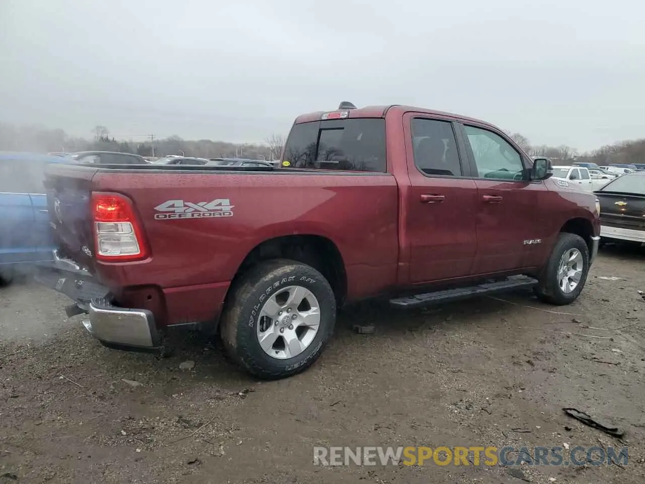 3 Photograph of a damaged car 1C6SRFBT8NN134166 RAM 1500 2022