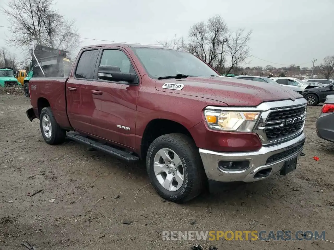 4 Photograph of a damaged car 1C6SRFBT8NN134166 RAM 1500 2022
