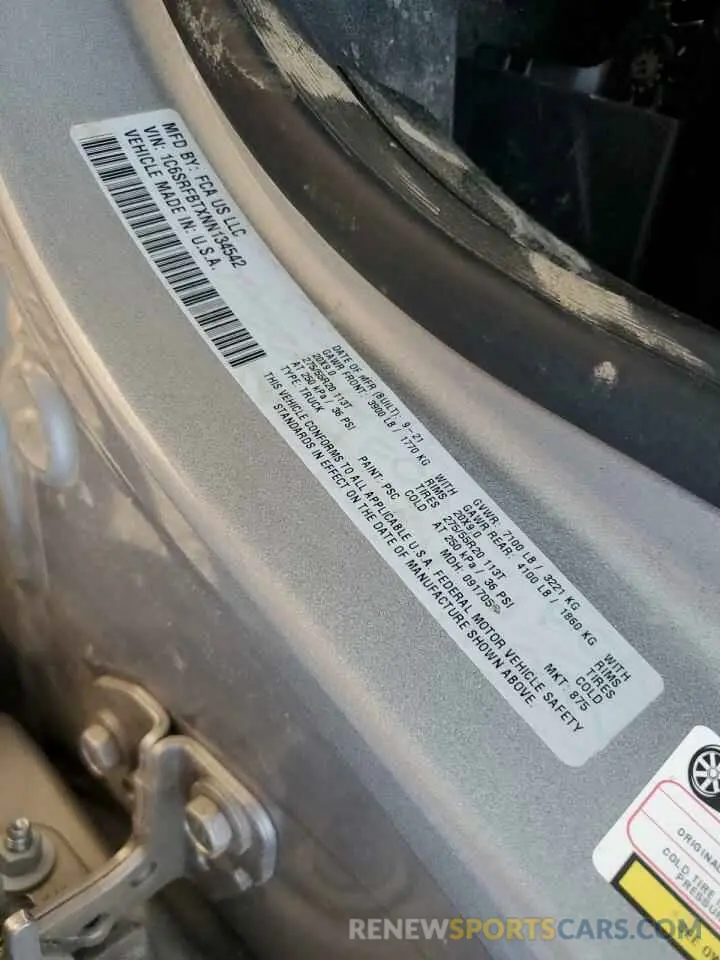 12 Photograph of a damaged car 1C6SRFBTXNN134542 RAM 1500 2022