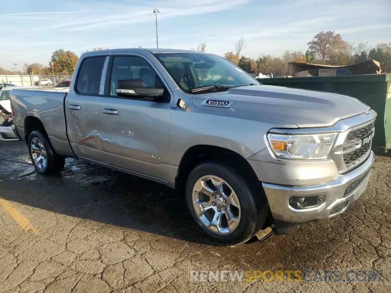 4 Photograph of a damaged car 1C6SRFBTXNN134542 RAM 1500 2022