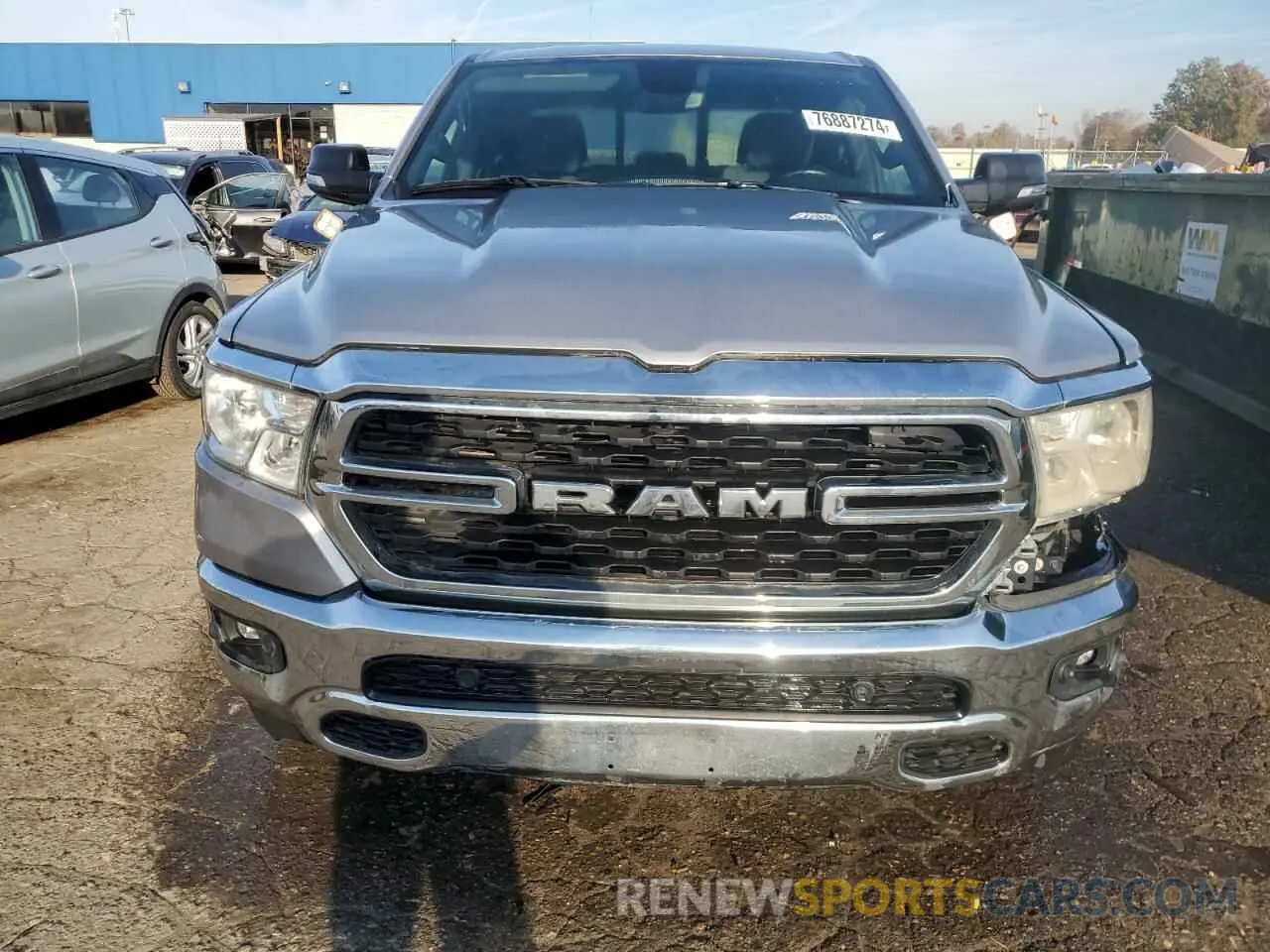 5 Photograph of a damaged car 1C6SRFBTXNN134542 RAM 1500 2022